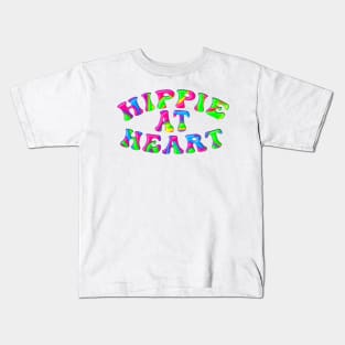 Tie Dyed HIPPIE AT HEART Kids T-Shirt